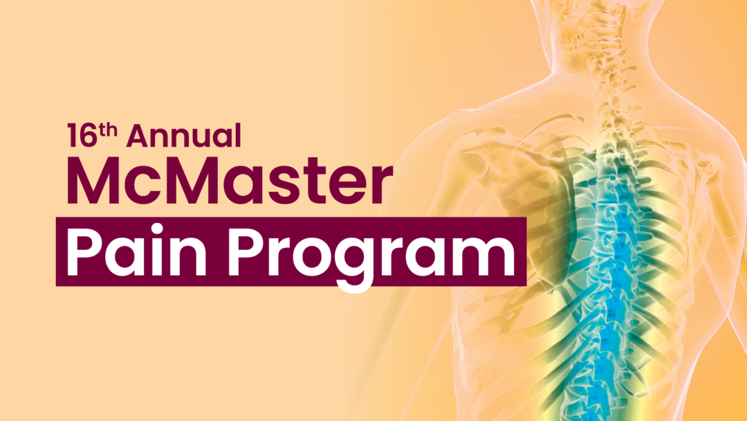 McMaster University 16th Annual McMaster Pain Program 2024